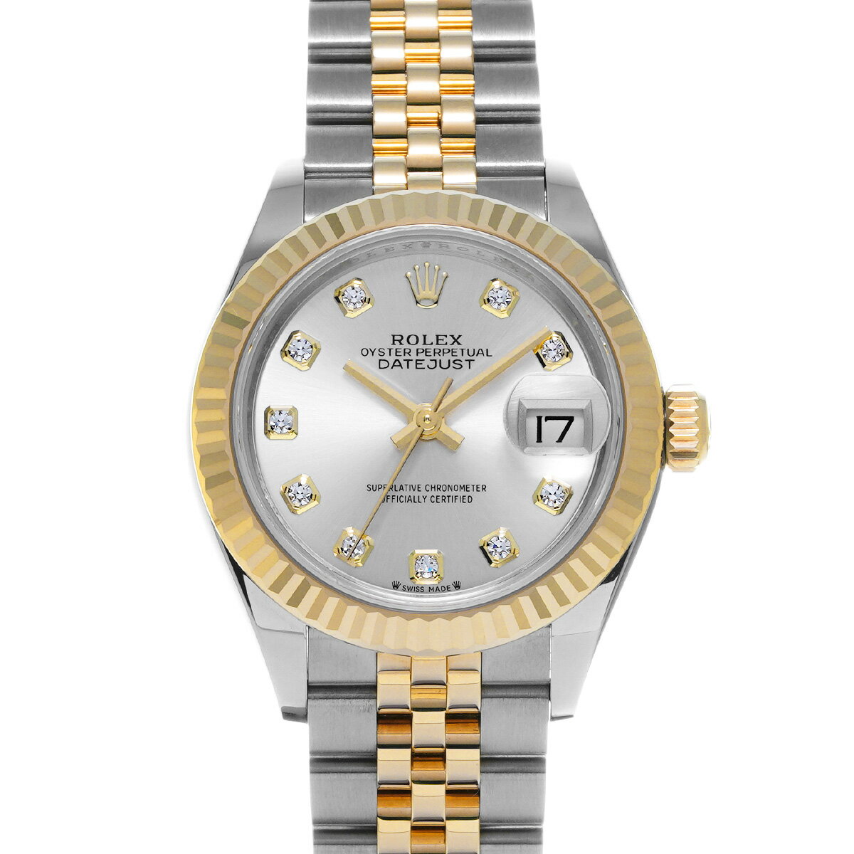 ロレックス ROLEX レディ デイトジャスト 28 279173G ランダムシリアル シルバー/ダイヤモンド レディース 腕時計 ロレックス 時計 高級腕時計 ブランド 【ローン48回払い無金利】【中古】