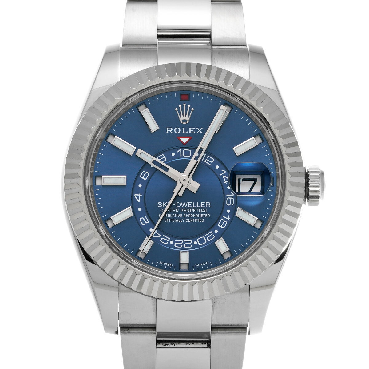 ロレックス ROLEX スカイドゥエラー 326934 ランダムシリアル ブライトブルー メンズ 腕時計 ロレックス 時計 高級腕時計 ブランド 【ローン48回払い無金利】【中古】