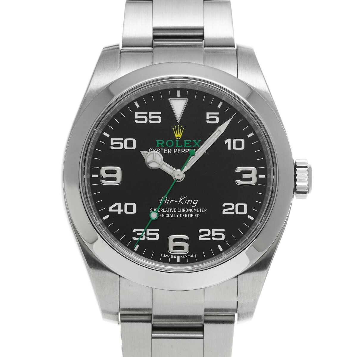 ロレックス ROLEX エアキング 116900 ブラック メンズ 腕時計 ロレックス 時計 高級腕時計 ブランド 【ローン48回払い無金利】【中古】