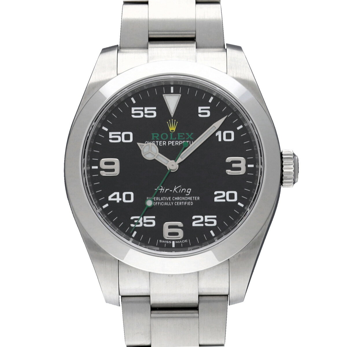 ロレックス ROLEX エアキング 116900 ランダムシリアル ブラック メンズ 腕時計 ロレックス 時計 高級腕時計 ブランド 【ローン48回払い無金利】【中古】