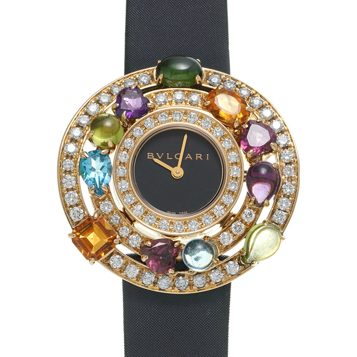 ブルガリ BVLGARI アストラーレ チェルキ AE36D2CBL ブラック レディース 腕時計 ブルガリ 時計 高級腕時計 ブランド 【ローン48回払い無金利】【中古】