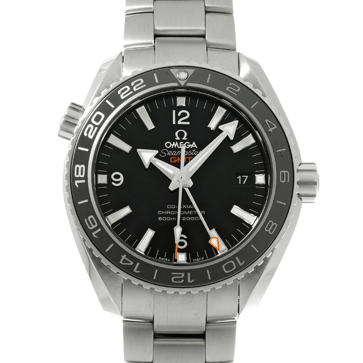 オメガ OMEGA シーマスター プラネットオーシャン 600 コーアクシャル GMT 232.30.44.22.01.001 ブラック メンズ 腕時計 オメガ 時計 高級腕時計 ブランド 【ローン48回払い無金利】【中古】