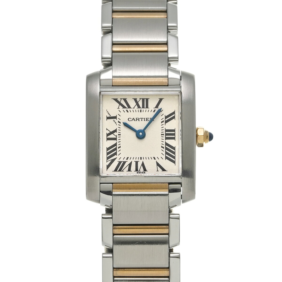 【〜7/26 最大5万円クーポン】カルティエ CARTIER タンク フランセーズ SM W51007Q4 シルバー レディース 腕時計 カルティエ 時計 高級腕時計 ブランド 【ローン48回払い無金利】【中古】