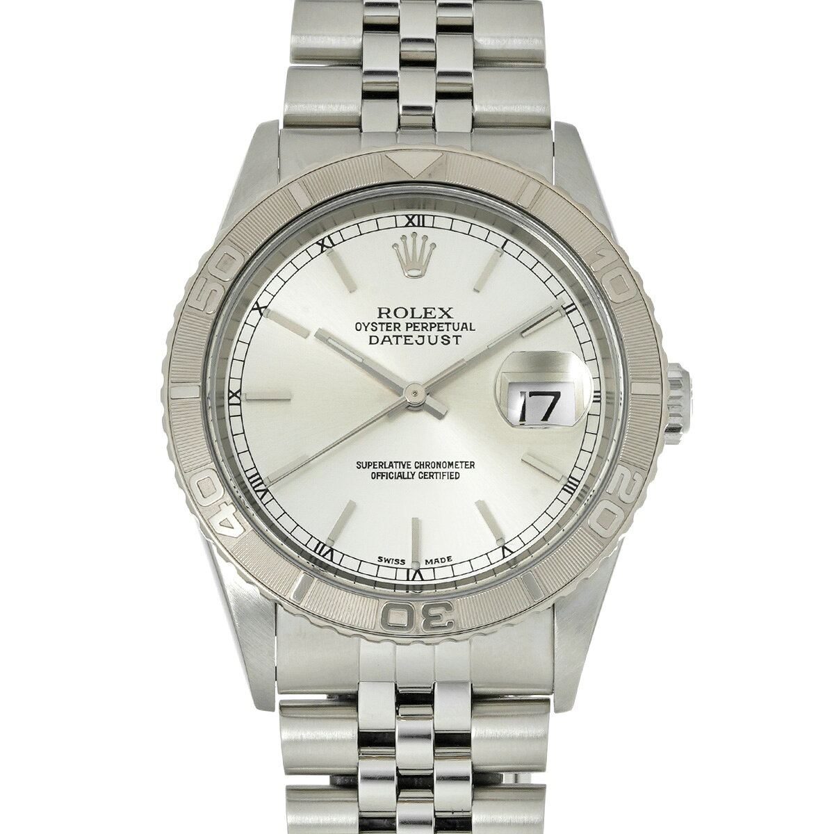 ロレックス ROLEX デイトジャスト サンダーバード 16264 F番(2003年頃製造) シルバー メンズ 腕時計 ロレックス 時計 高級腕時計 ブランド 【ローン48回払い無金利】【中古】