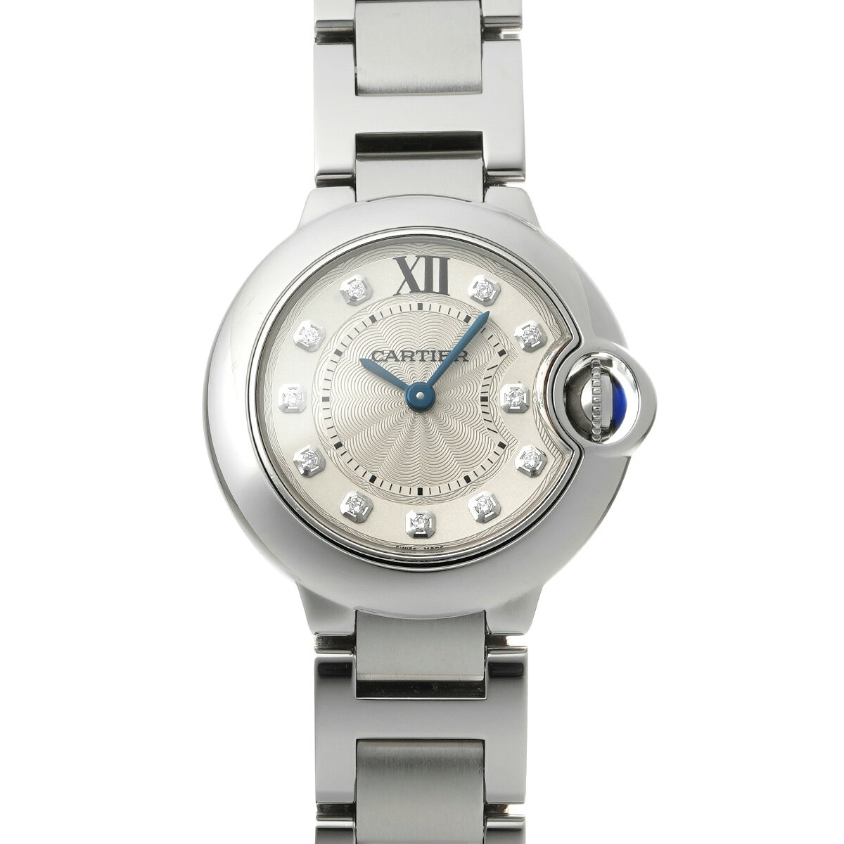 【〜7/26 最大5万円クーポン】カルティエ CARTIER バロンブルー ドゥ カルティエ WE902073 シルバー/ダイヤモンド レディース 腕時計 カルティエ 時計 高級腕時計 ブランド 【ローン48回払い無金利】【中古】