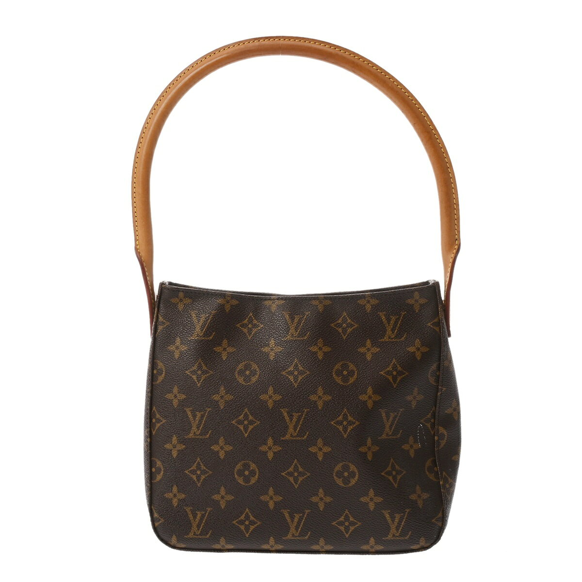 ルイ ヴィトン LOUIS VUITTON モノグラム ルーピング MM ブラウン M51146 モノグラムキャンバス レディース ショルダーバッグ ヴィトンバッグ バック ブランド 