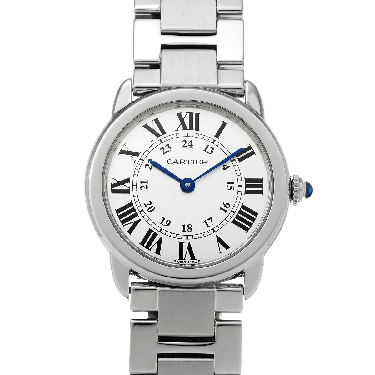 【〜7/26 最大5万円クーポン】カルティエ CARTIER ロンドソロ ドゥ カルティエ SM W6701004 シルバー レディース 腕時計 カルティエ 時計 高級腕時計 ブランド 【ローン48回払い無金利】【中古】
