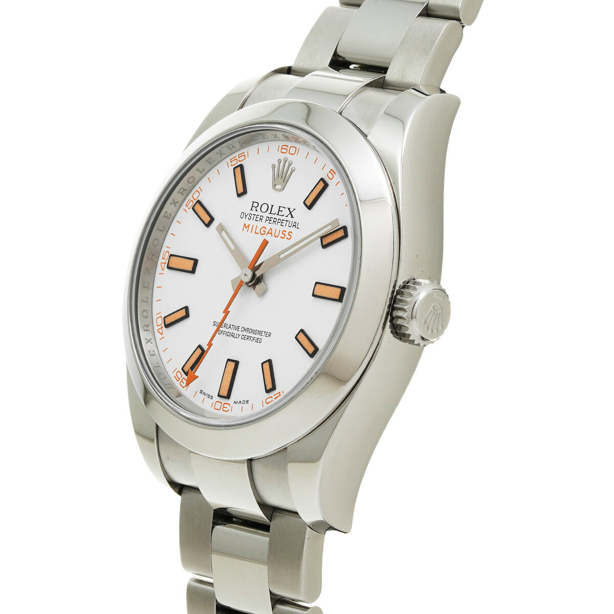 〜8 11 最大5万円 ロレックス ROLEX ミルガウス 116400 V番(2009年頃製造) ホワイト メンズ 腕時計 時 ippuukishi-10243005 ウォッチニアン ブランド品専門店 サンプル画像2