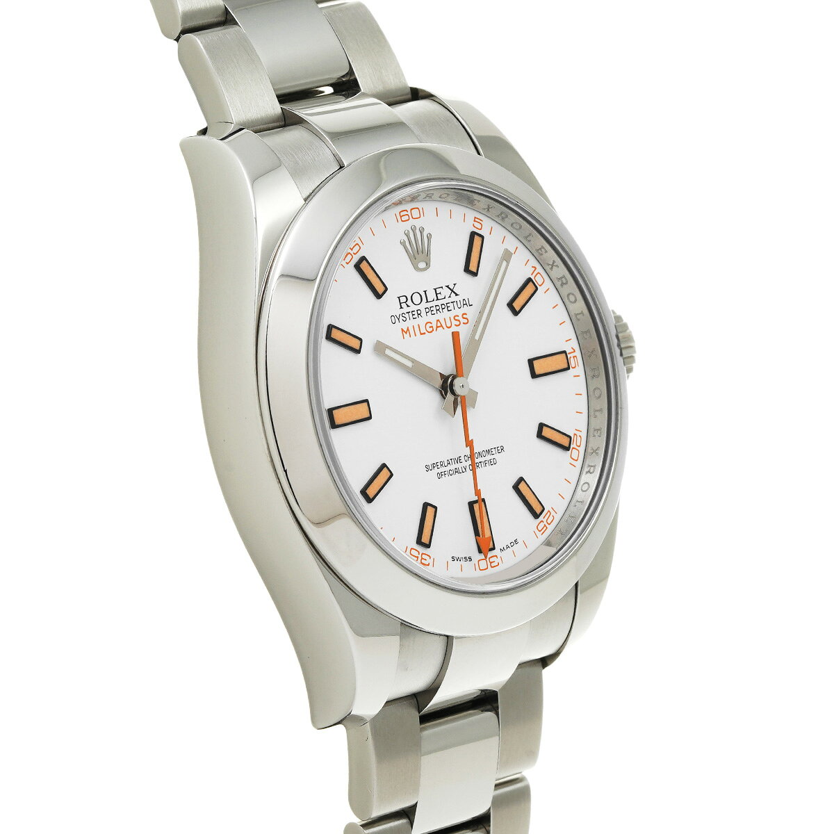 〜8 11 最大5万円 ロレックス ROLEX ミルガウス 116400 V番(2009年頃製造) ホワイト メンズ 腕時計 時 ippuukishi-10243005 ウォッチニアン ブランド品専門店 サンプル画像3
