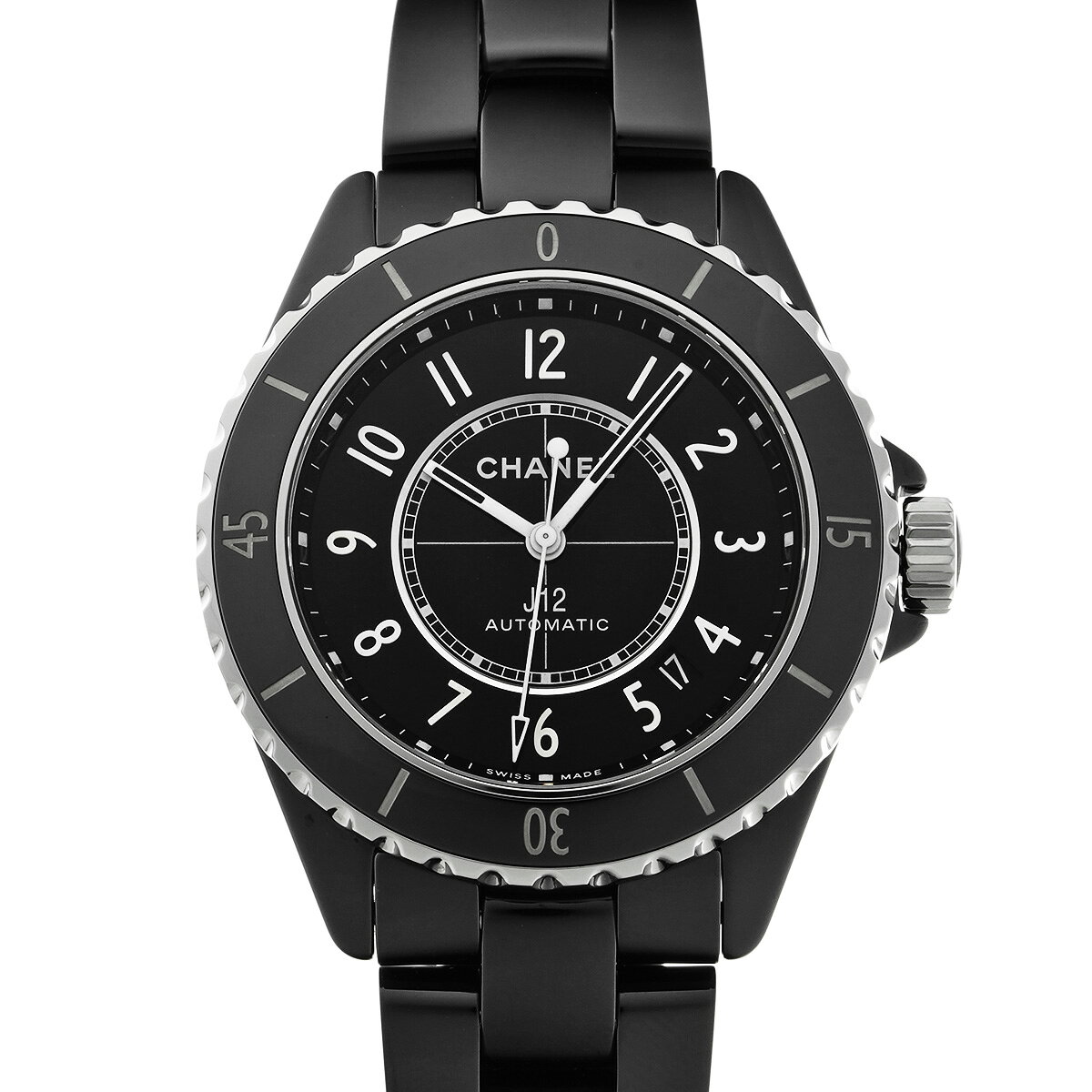 【〜7/26 最大5万円クーポン】シャネル CHANEL J12 キャリバー12.1 38MM H5697 ブラックラッカー メンズ 腕時計 シャネル 時計 高級腕時計 ブランド 【ローン48回払い無金利】【中古】