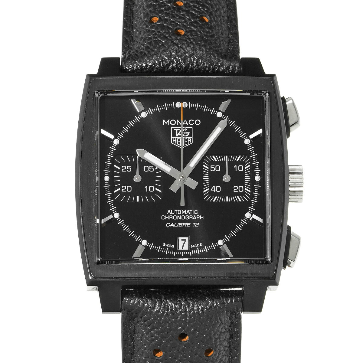 【〜7/26 最大5万円クーポン】タグ ホイヤー TAG HEUER モナコ クロノグラフ ACM ブラックスティール CAW211M.FC6324 ブラック メンズ 腕時計 タグ ホイヤー 時計 高級腕時計 ブランド 【ローン48回払い無金利】【中古】