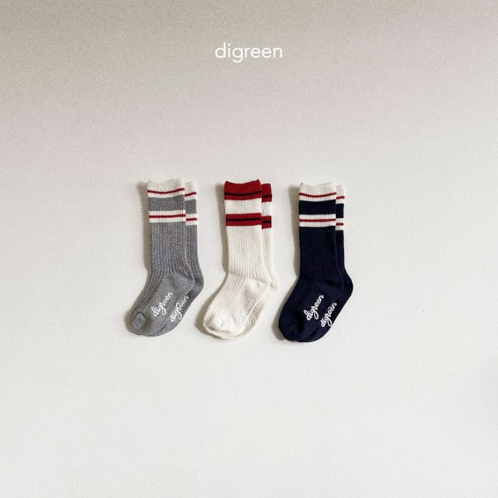 ＜BABY＞ ＜KIDS＞digreen double socks set 3足set 靴下 滑り止め付き クルーソックス キッズ 赤ちゃん 韓国子供服 女の子 男の子 くすみ色 くつした 可愛い かわいい おしゃれ オシャレ 14cm 15cm 16cm 17cm 18cm ロゴ 19cm ディグリーン