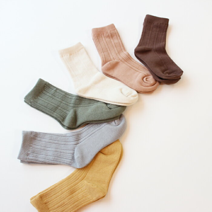 ＜BABY＞＜KIDS＞bm eil rib socks set 6pc 6足セット 柔らかリブソックス くすみ色 12-14cmのみ滑り止め付き 赤ちゃん 韓国子供服 女の子 男の子 靴下くつした 可愛い キッズ かわいい おしゃれ オシャレ 12cm 13cm 14cm 15cm 16cm 17cm 18cm 19cm 20cm 21cm 22cm rain