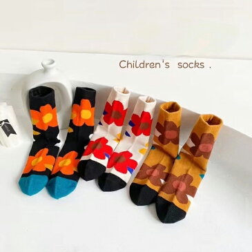 ＜BABY＞＜KIDS＞gf big flower socks set 3足セット 滑り止め無し 全長30cm 花柄 フリーサイズ 韓国子供服 靴下 キッズ 赤ちゃん ベビー フラワー ナチュラル 女の子 男の子 12cm 13cm 14cm 15cm 16cm 17cm 18cm 19cm 20cm 21cm