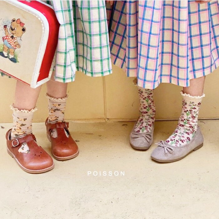 楽天イプニアSALE 定価580円＜BABY＞＜KIDS＞flower socks 1足 滑り止め無し 韓国子供服 キッズ 男の子 女の子 こどもふく 花柄 くすみ色 レース 可愛い オシャレ フォーマル 赤ちゃん ベビー ギフト プレゼント 贈り物