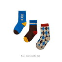 ＜BABY＞＜KIDS＞dd bear maru socks set 3足set 靴下 クマ くま やや厚手 クルーソックス 滑り止め無し キッズ 赤ちゃん 韓国子供服 女の子 男の子 くすみ色 くつした 可愛い かわいい おしゃれ オシャレ 13cm14cm 15cm 16cm 17cm 18cm 19cm 20cmくすみカラー