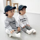 SALE定価2,980円【再入荷】【可愛い上下セット】ベビー 可愛い baby ゆったり ロンT ボーダー レギンス 赤ちゃん 韓国子供服 男の子 女の子 キッ...