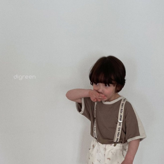 ＜BABY＞＜KIDS＞digreen check board サスペンダー 韓国子供服 男の子 女の子 キッズ ロゴ キッズ