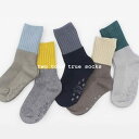 ＜BABY＞ ＜KIDS＞two tone true socks set 5足set 靴下 滑り止め付き クルーソックス 14-16cmまで滑り止め付き キッズ 赤ちゃん 韓国子供服 女の子 男の子 ポップ くつした 可愛い かわいい おしゃれ オシャレ 14cm 15cm 16cm 17cm 18cm 19cm 配色