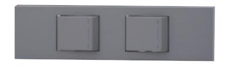 神保電器 KAG-2537-SG 3路ガイドランプ付きスイッチセット(2口)【KAG2537SG】 JIMBO