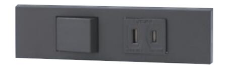 樂天商城 - 神保電器 KAG-2559-SB 3路スイッチ+扉付コンセントセット【KAG2559SB】 JIMBO