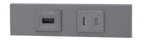 【受注品】神保電器 KAG-2615 USBコンセント+扉付コンセントセット【KAG-2615(SG)】 JIMBO