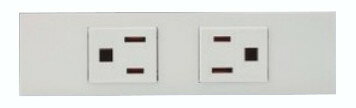 乐天商城 - 神保電器 KAG-2703 NKシリーズ家具・機器用接地コンセントセット　2口 シボ加工品（PW色）