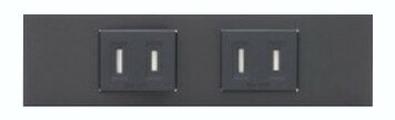 樂天商城 - 神保電器 KAG-2708 NKシリーズ家具・機器用扉付コンセントセット　2口 シボ加工品（SB色）