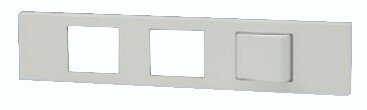 神保電器 KAG-3557 NKシリーズ家具・機器用スペース+スペース+3路スイッチセット （PW色）