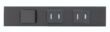 乐天商城 - 神保電器 KAG-3717 NKシリーズ家具・機器用3路スイッチ+扉付コンセント+扉付コンセントセット シボ加工品（SB色）