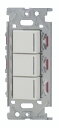 神保電器 NKRW3005-PW NKシリーズ埋込リモコンスイッチセット 個別+パターン+パターン(PW色)