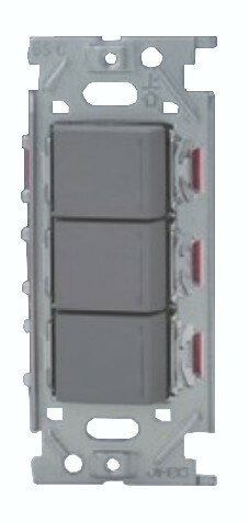 神保電器 NKW03015-SG NKシリーズ 4路ガイドランプ付・4路ガイドランプ付・4路ガイドランプ付スイッチトリプルセット （SG色）