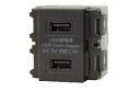 神保電器 R3701B02G 埋込USB給電用コンセント Type-A 2ポート JIMBO