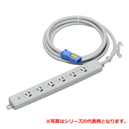 乐天商城 - 明工社 MR7906NT3 横形OA用抜け止め接地タップ 6コ口 ハーネスプラグ付 コード長3m