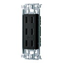 パナソニック WTL13033MB SO-STYLE 埋込トリプルコンセント(金属枠付)(マットブラック)