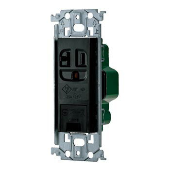パナソニック WTL19313B 15A・20A兼用埋込アースターミナル付接地コンセント(金属枠付)(ブラック)