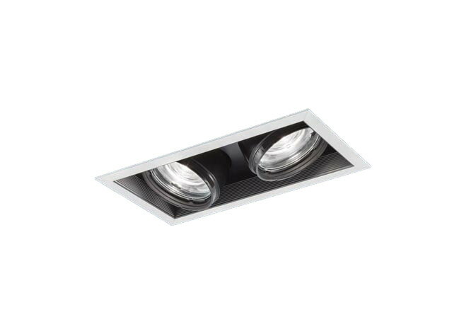 乐天商城 - 【受注品】 パナソニック NTS64152 天井埋込型　LED（温白色）　ユニバーサルダウンライト　J12V50形（35W）器具相当・配光調整機能付・2灯用　埋込穴□100×200　TOLSO（トルソー）　電源ユニット別売