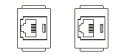 【受注品】寺田電機 CEC90062A A側器具ブロック（6極6芯モジュラジャック×2）