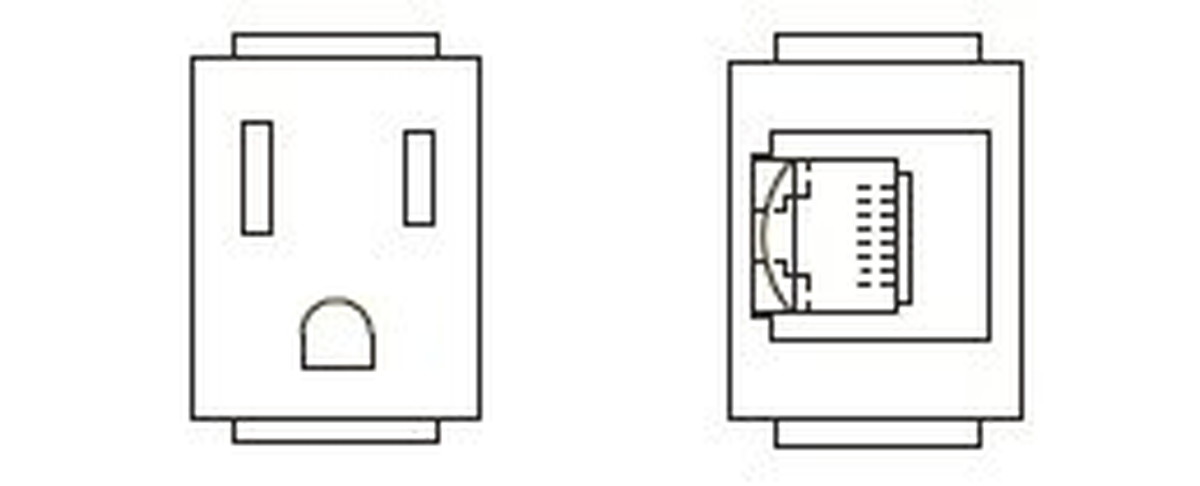 樂天商城 - 【受注品】寺田電機製作所 SBB90012 器具ブロック（接地2P 15A 125V×1 / CAT5Eモジュラジャック×1） TERADA