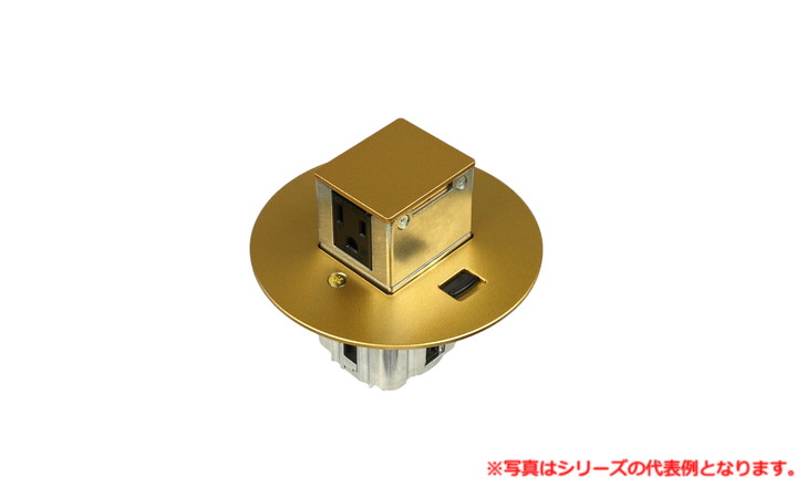 樂天商城 - 寺田電機製作所 TFB502GD 上下動 P=66.7（接地2P15A125V×2）（ゴールド） TERADA