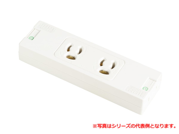 樂天商城 - 寺田電機製作所 XYR24W 常設露出コンセント 2口 E付抜止（ホワイト） TERADA