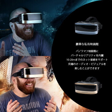 【楽天スーパーSALE】【送料無料】 REMAX Android搭載 ヘッドマウントディスプレイ VR 全2色 HMD型 日本語対応 ジャイロセンサー搭載 4K フルHD
