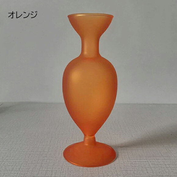 楽天市場】花瓶 壺（カラーオレンジ）（インテリア小物・置物
