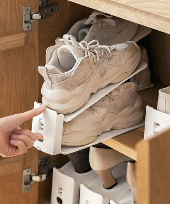 【BLACK FRIDAY 限定SALE】収納 靴収納 靴 箱 収納ケース 5個セット セット ディスプレイ シューズラック ラック 二層式 調節可能 便利 雑...