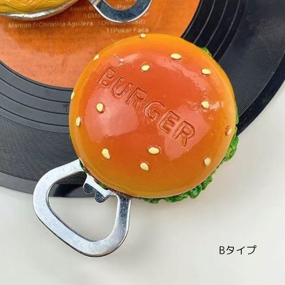 【マラソン日替わりSALE】栓抜き フードモチーフ 苺 チーズ ハンバーガー フルーツ オープナー マグネット 磁石 オモシロ雑貨 インテリア 雑貨 韓国ファッション 春 夏 秋 冬 オフィス カジュアル ポップ ホーム キッチン レディースの商品画像 3