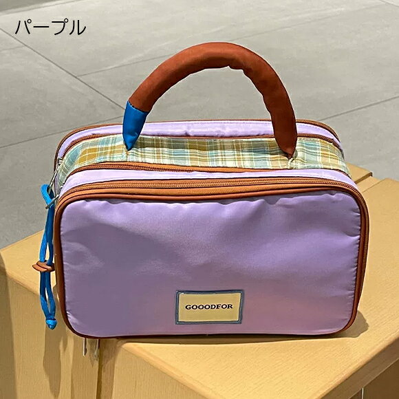 【夏のお得なSALE開催中】収納ポーチ 収納ボックス ポーチ メイク ポーチ 大きめ ガジェット 雑貨 インテリア レトロ 雑貨 かわいい カラフル 韓国 レディース 秋 冬 春 夏 デート 女子会 お泊り 旅行 クリスマス iradowl-10001979 Iradowl サンプル画像3
