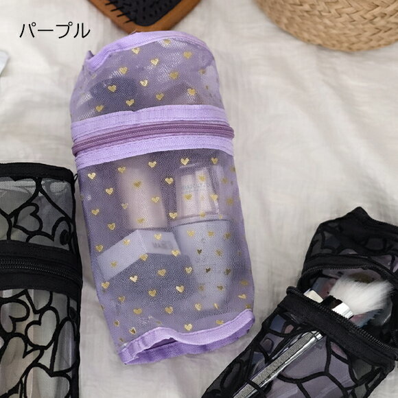 【Thanks SALE★全品7％OFF】ポーチ メイク 筒型 メイクブラシポーチ メイクブラシ収納 メイクブラシケース 筆箱 ハート ポーチ 筆箱 シンプル 筆箱 かわいい 韓国ファッション 春 夏 秋 冬 デート お泊り 女子会 旅行 トラベル iradowl-10002291 Iradowl サンプル画像2