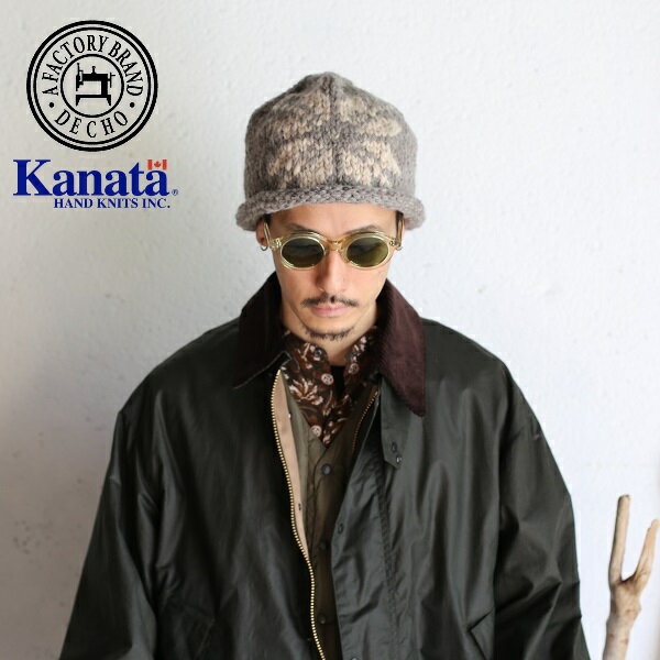 DECHO(デコー) FACTORY BRAND × Kanata 2020AW HAND KNIT CAP GRAY カナタ 手編みニットキャップ グレーニット帽 DEKA-01BK