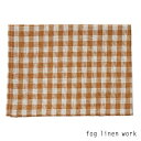 【3点までネコポス可】fog linen work(フォグリネンワーク)リネンキッチンクロス RACHAEL レイチェル/ランチョンマット キッチンタオル　LKC001-ORBE