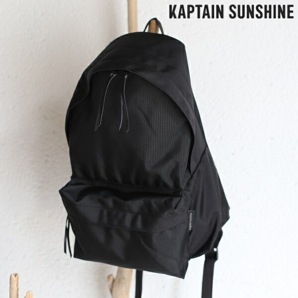 【30%OFFセールSALE】【Kaptain Sunshine】U.S.A PACK BACK PACK バックパック/リュックキャプテンサンシャインブラック / BLACK アメリカ製 made in USA